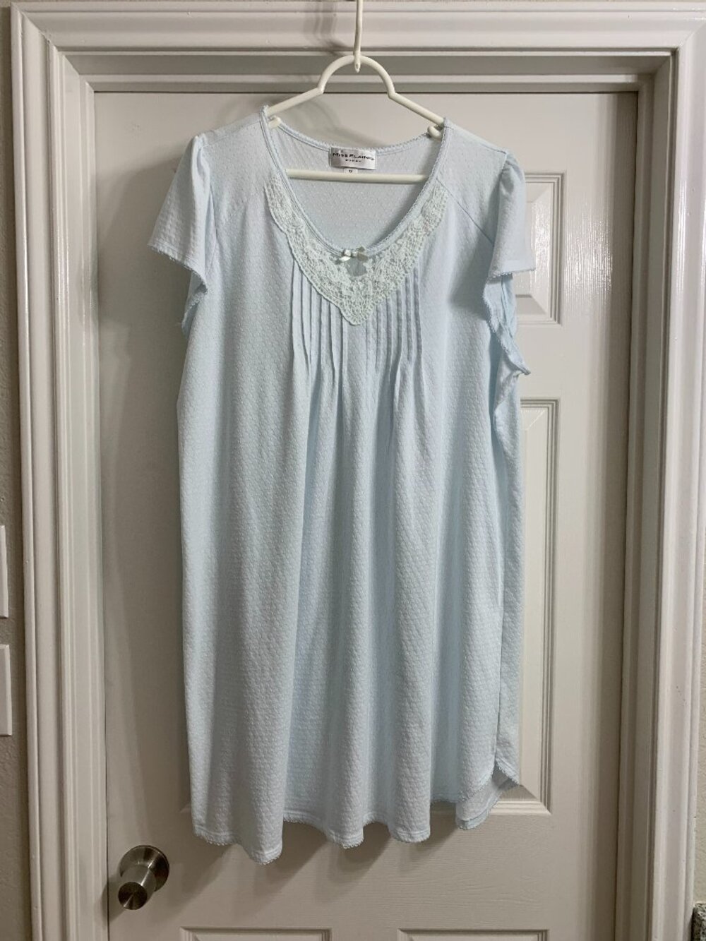 Miss Elaine Women's Baby Blue Nightgown, Size 1X